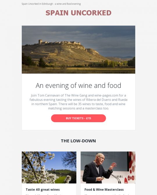 The Wine Gang Newsletter Design Example