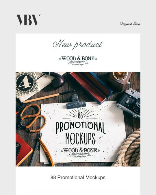 MBV Original Shop Newsletter Design Example
